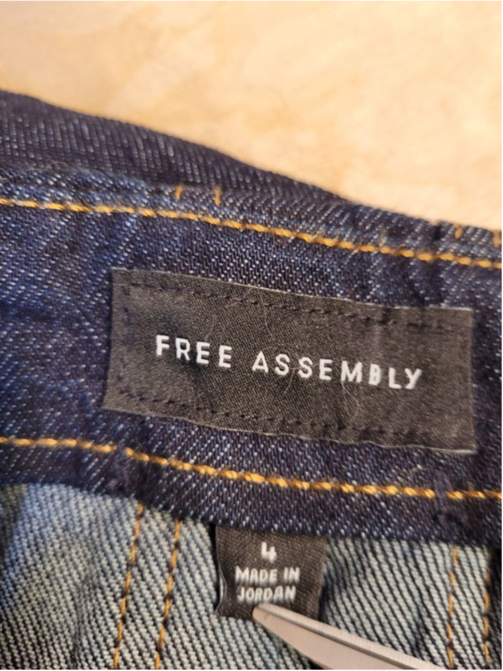 NWT Free Assembly Stitch Pleated Denim Maxi Skirt in Dark Indigo Size 4 - Picture 6 of 6